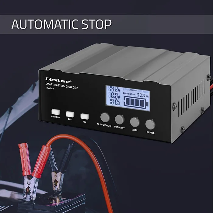 Qoltec Microпроцесор зарядно 12V 12.6V 24V LCD - Image 5