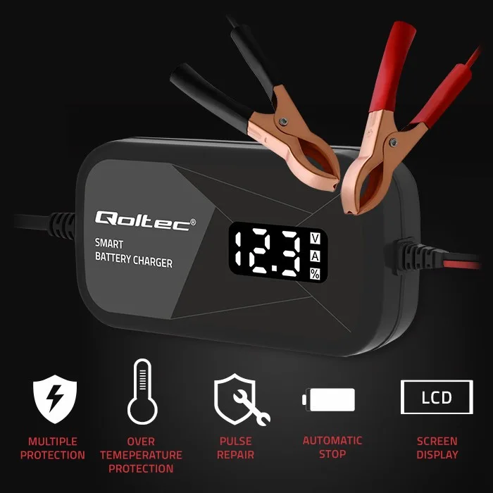 Qoltec Microпроцесор зарядно 12V 2A with cell regene - Image 3