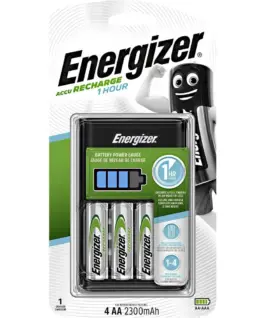 Alternative view от Energizer BATTERY зарядно NI-MH 1 HOUR + BATTERIES