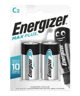 Energizer Battery Max Plus C LR14 2 pcs Blister