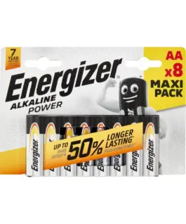 Energizer Battery Alkaline Power AA E91 8 pcs Blister