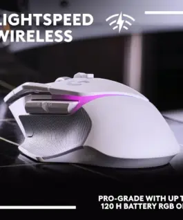 Геймърска мишка Logitech G502 X Plus White Lightsync RGB