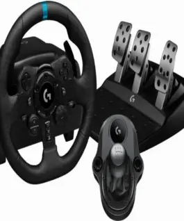 Волан LOGITECH G923 + LOGITECH скоростен лост за PS4/PS5/PC