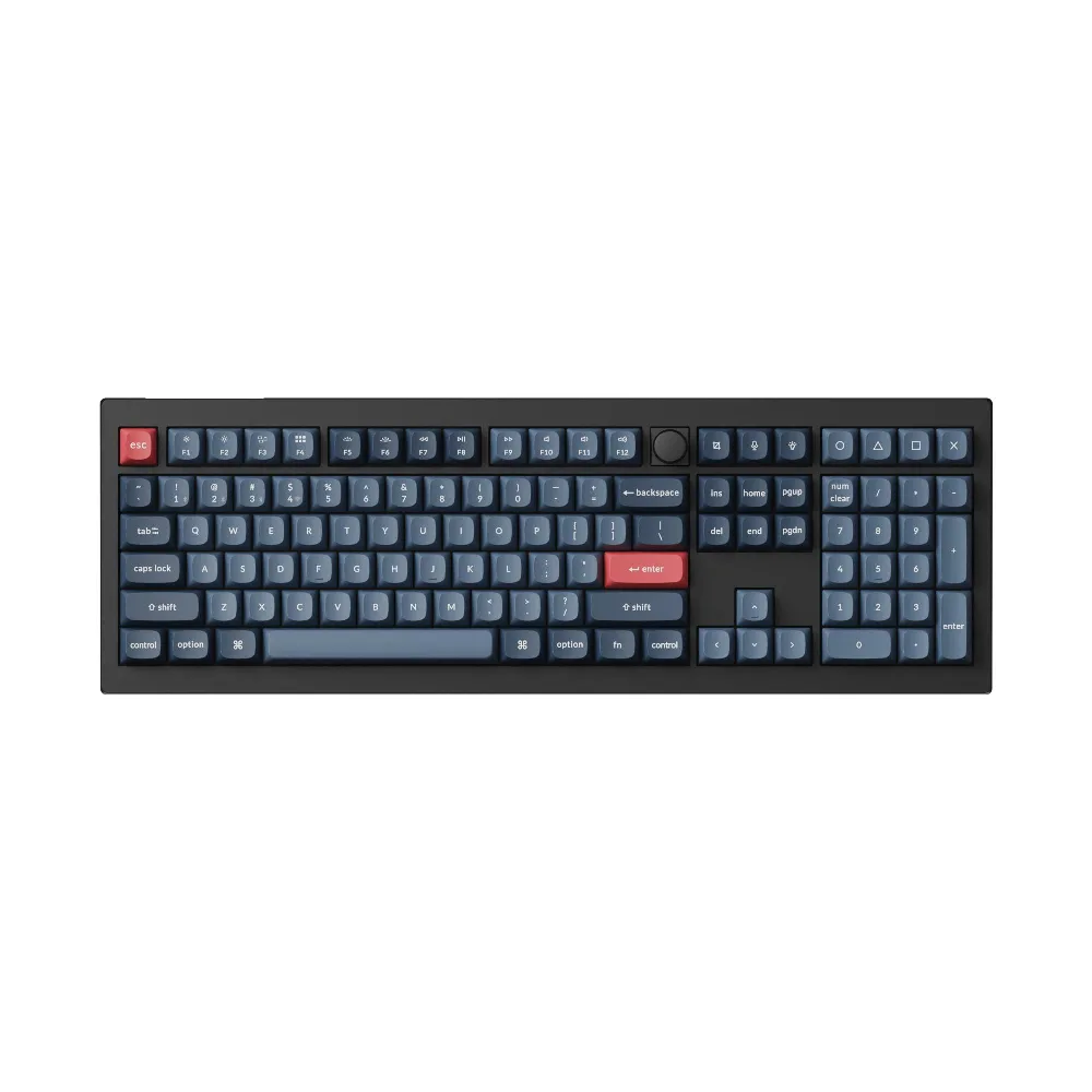 Механична клавиатура Keychron V6 MAX QMK Carbon Black - Wireless, Full-Size - Image 2