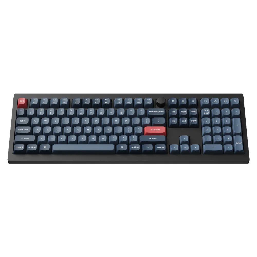 Механична клавиатура Keychron V6 MAX QMK Carbon Black - Wireless, Full-Size - Image 3