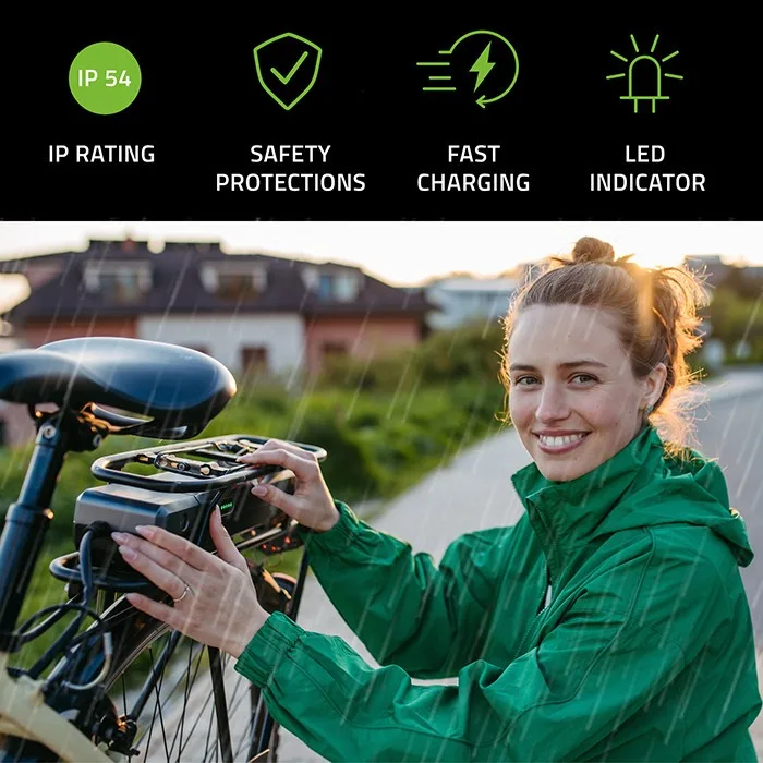 Qoltec зарядно for ebike 36V 42V 2A 5.5x2.5 - Image 3
