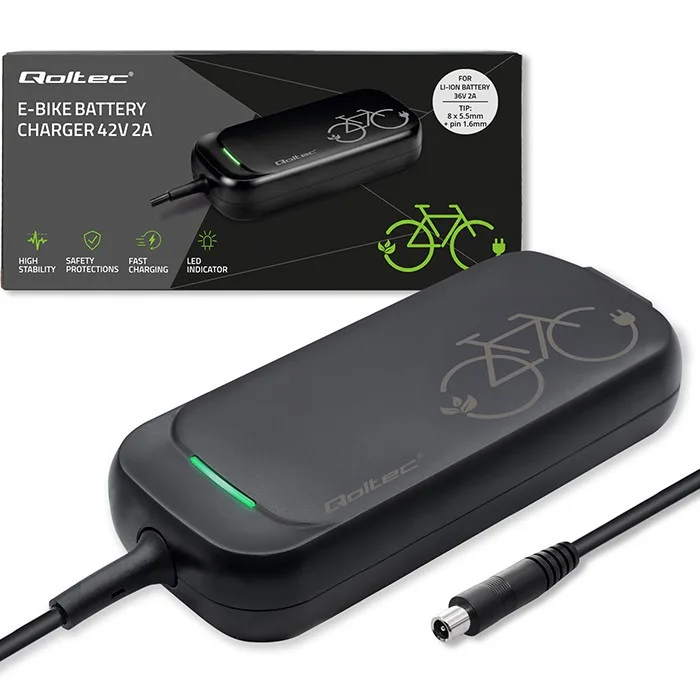Qoltec зарядно for ebike XIAOMI 36V 42V 2A 8.0x8.0