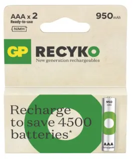 GP Battery Batteries R03/AAA NI-MH 950mAh blister 2pcs.