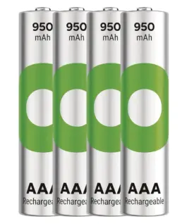 Alternative view от GP Battery Batteries R03/AAA NI-MH 950mAh blister 4pcs.