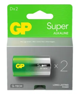 GP Battery Alkaline batteries LR20 /D SUPER 2 pcs