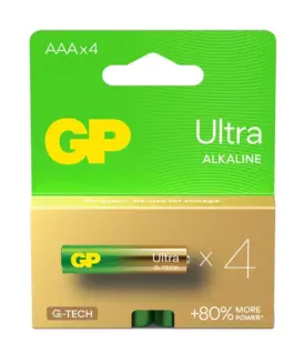 GP Battery ALKALINE BATTERIES LR03 /AAA GP ULTRA 4PCS.