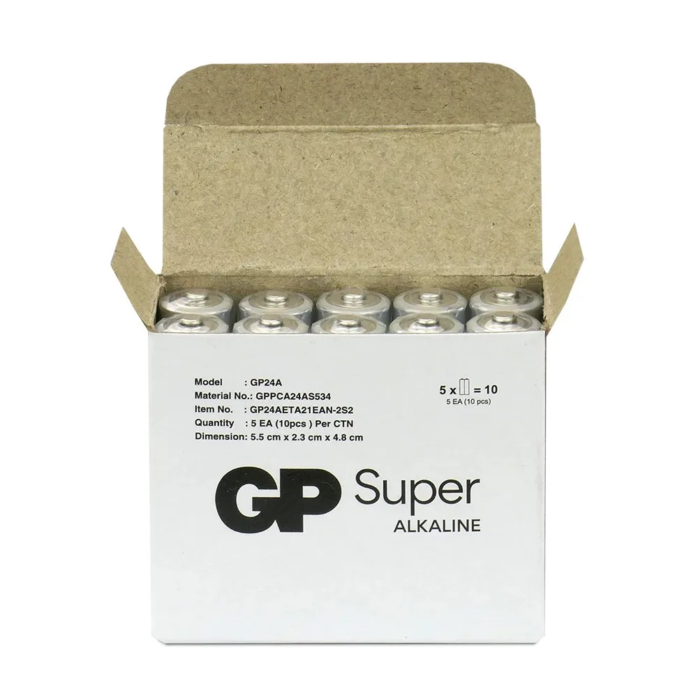 GP Battery Alkaline batteries LR03 /AAA SUPER 10 pcs - Image 2
