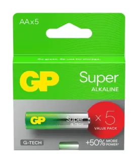 GP Battery Alkaline batteries LR6/ AA SUPER 5 pcs