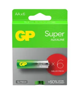 GP Battery Alkaline batteries LR6/ AA SUPER 6 pcs