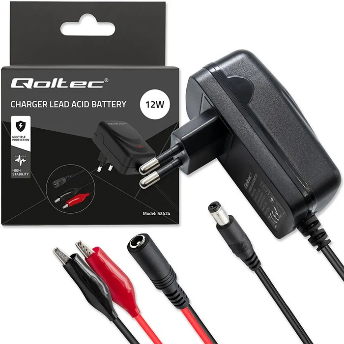 Qoltec зарядно for AGM GEL STD 12V battery 1.5A - Image 4