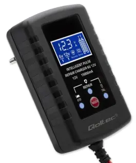 Qoltec зарядно for AGM GEL STD 6V 12V 2A LED display