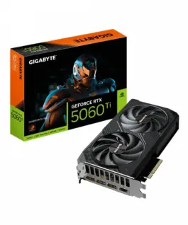 Gigabyte видео карта GeForce RTX 5060 Ti WINDFORCE 1 6G 128BIT GDDR7 HDMI/3DP