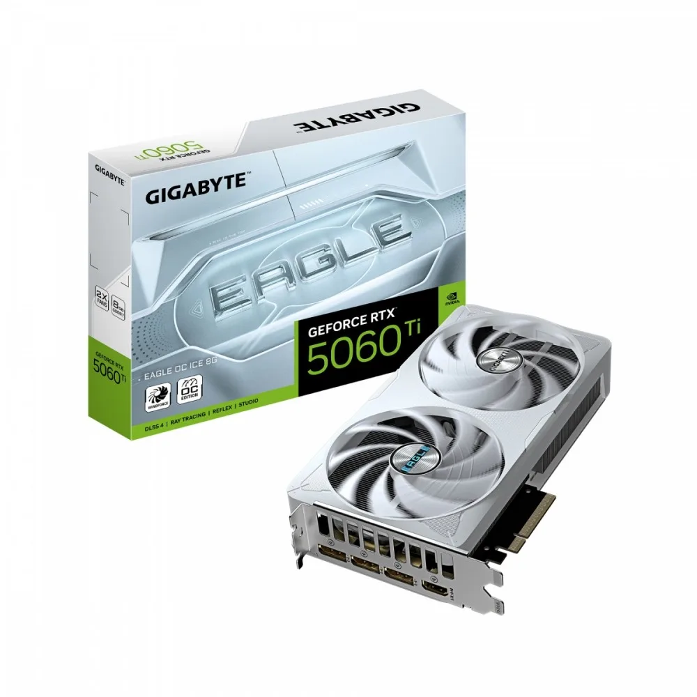 Gigabyte видео карта GeForce RTX 5060 Ti EAGLE OC ICE 8G 128BIT GDDR7 HDMI/3DP