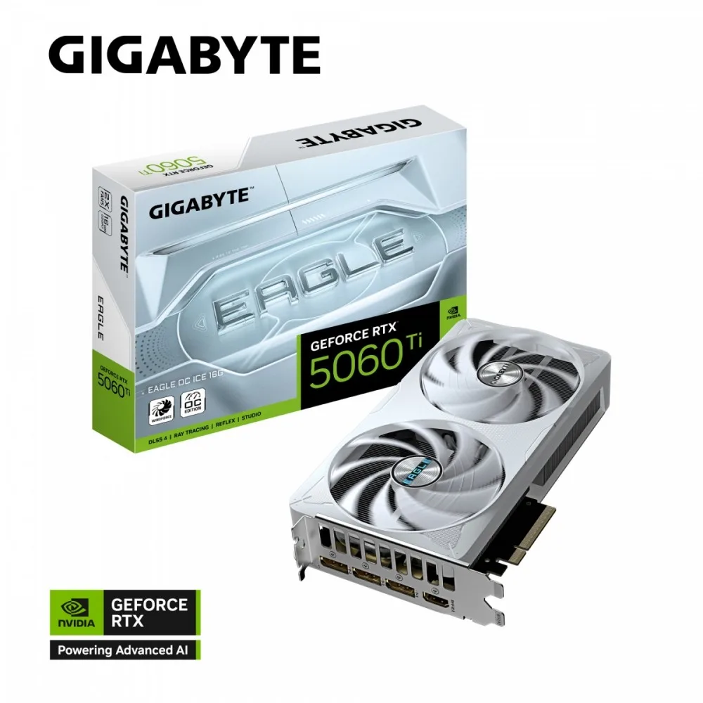 Gigabyte видео карта GeForce RTX 5060 Ti EAGLE OC IC E 16G 128BIT GDDR7 HDMI/3DP - Image 2