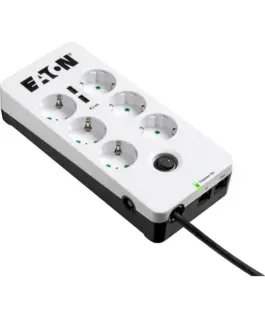Alternative view of Eaton Power strip Protection Box 6 Tel@ USB DIN