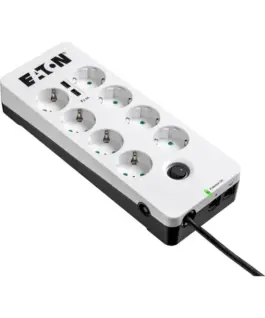 Alternative view of Eaton Power strip Protection Box 8 Tel@ USB DIN
