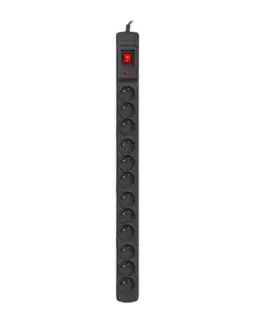 Armac Surge M12 / 16A Rack 19  черен 2.5m (12 slots)