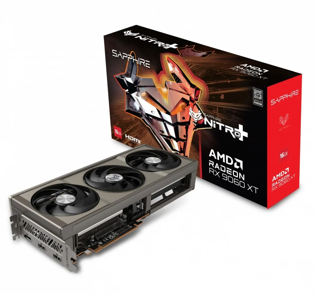 Sapphire Technology видео карта Radeon RX 9060 XT NITRO+ 16GB GDDR6 128bit DP/2HDMI