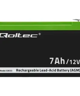 Qoltec Gel battery | 12V | 7Ah | Max.72A | AGM