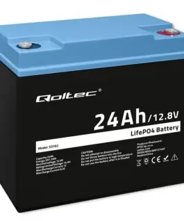 Qoltec LiFePO4 battery 12.8V 24Ah 307.2WhBM