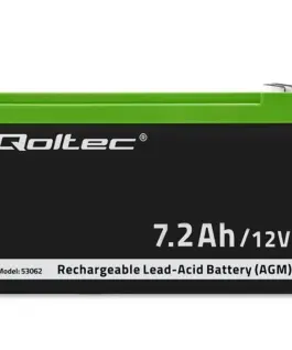 Qoltec AGM battery 12V 7.2Ah