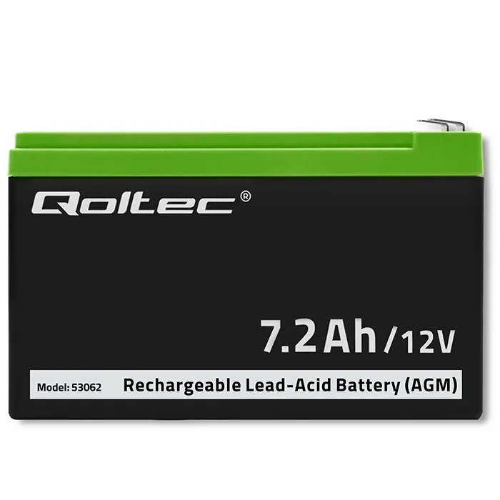 Qoltec AGM battery 12V 7.2Ah, max. 108A - Image 8