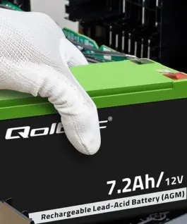 Qoltec AGM battery 12V 7.2Ah