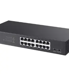 Alternative view of TP-LINK 16-Port Gigabit Desktop/Rackmount Switch PORT: 16× Gigabit RJ45 Ports MS116GS