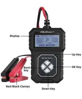 Qoltec Battery tester with LCD 12V 30Ah 220Ah AGM GEL