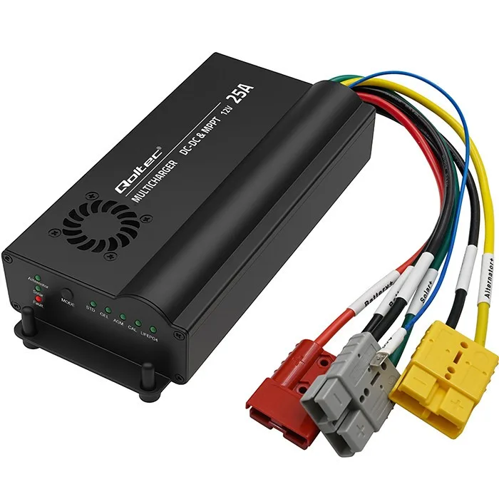 Qoltec 12V DC-DC зарядно MPPT controller 25A LiFePO4