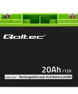 Qoltec AGM battery 12V 20Ah