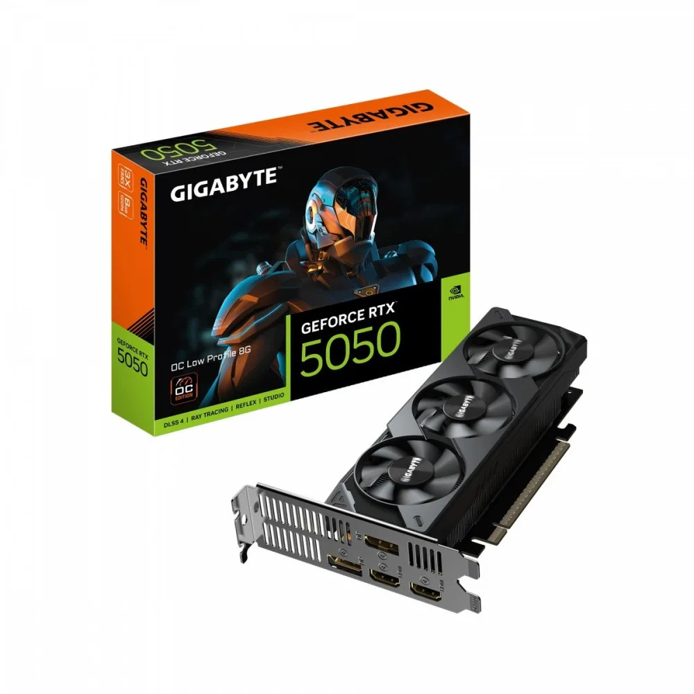 Gigabyte видео карта GeForce RTX 5050 low profile OC 8GB GDDR6 128BIT 2DP/2HDMI