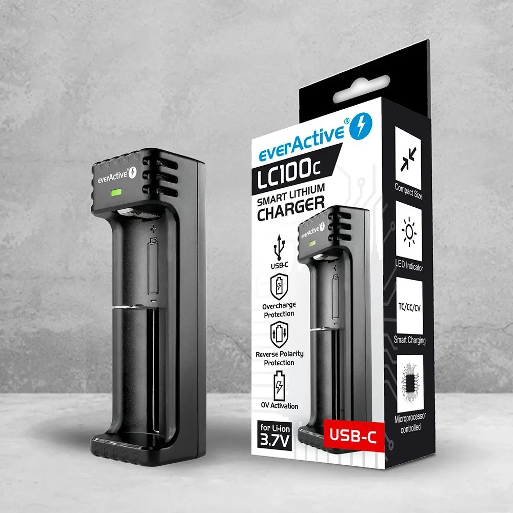 everActive BATTERIES зарядно LI-ION USB-C LC100C - Image 3