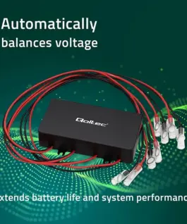 Alternative view от Qoltec Voltage balancer for 48V 4x12V batteries 4x12V