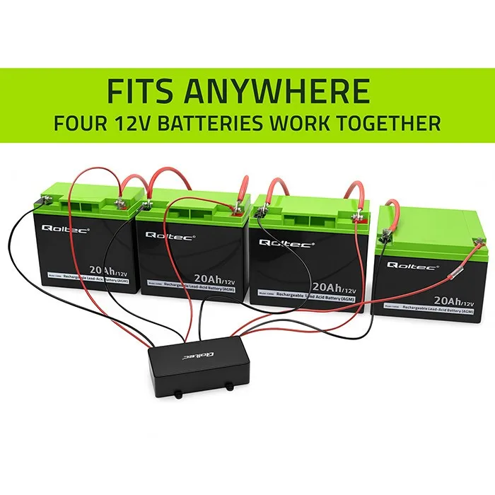 Qoltec Voltage balancer for 48V 4x12V batteries 4x12V - Image 3