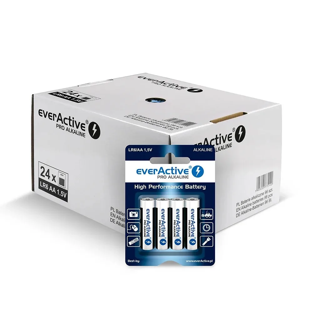 everActive PRO ALKALINE BATTERIES LR6/AA DISPLAY 96 PCS. - Image 2