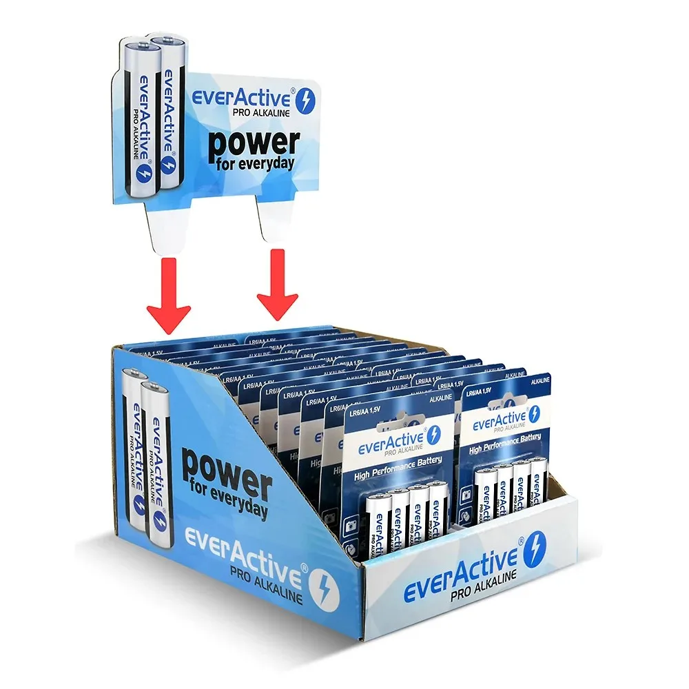 everActive PRO ALKALINE BATTERIES LR6/AA DISPLAY 96 PCS. - Image 3