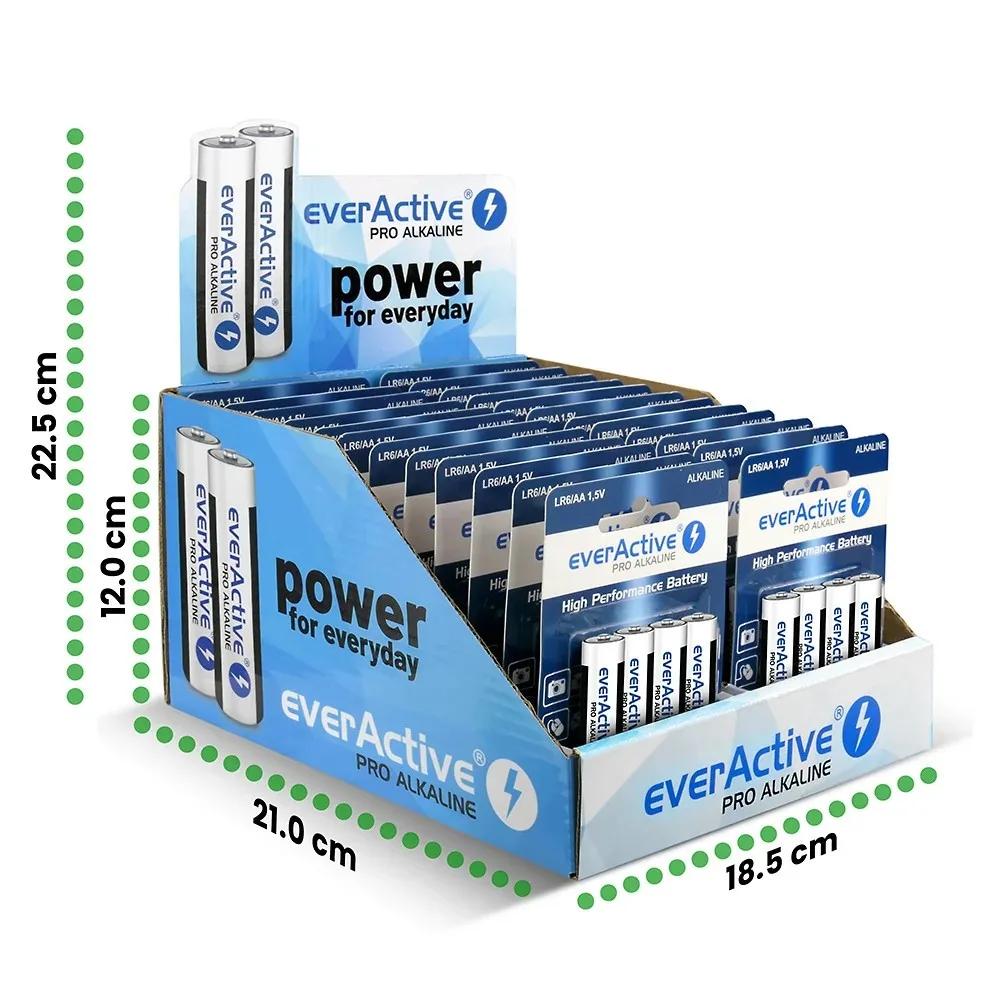 everActive PRO ALKALINE BATTERIES LR6/AA DISPLAY 96 PCS. - Image 4