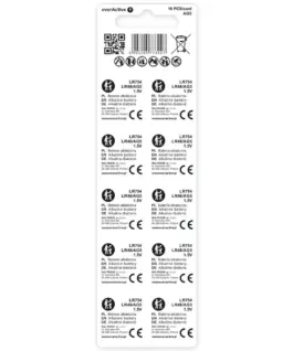 Alternative view от everActive ALKALINE MINI BATTERIES AG5 BLISTER 10 PCS.