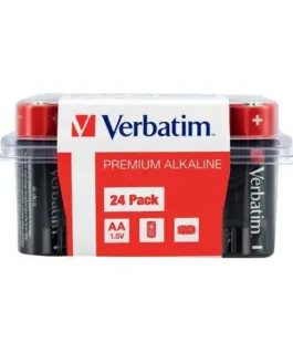 Verbatim Alkaline Batteries AA / LR06 24-pack 49505