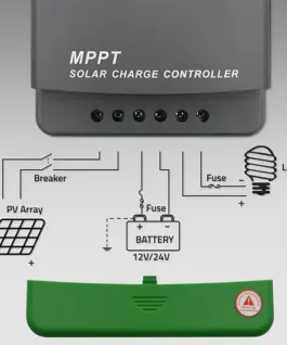 Qoltec Solar charge controller MPPT 10A 12V24V LCD