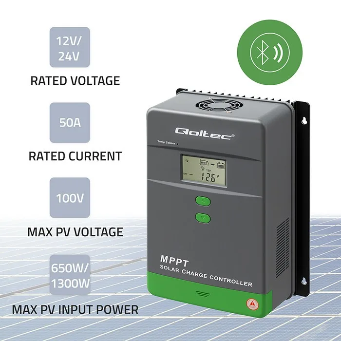 Qoltec Solar charge controller MPPT 50A 12V24V LCD - Image 2