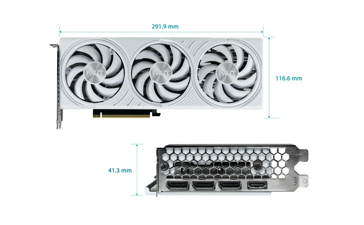 Palit видео карта GeForce RTX 5070 бял OC 12GB GDDR7 192bit 3DP/HDMI - Image 5