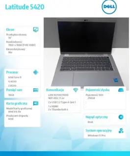 Dell Post-lease Лаптоп DELL Latitude 5420 Core i5-1145G7