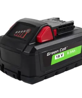 Green Cell Powertool battery Milwaukee M18 18V 8Ah